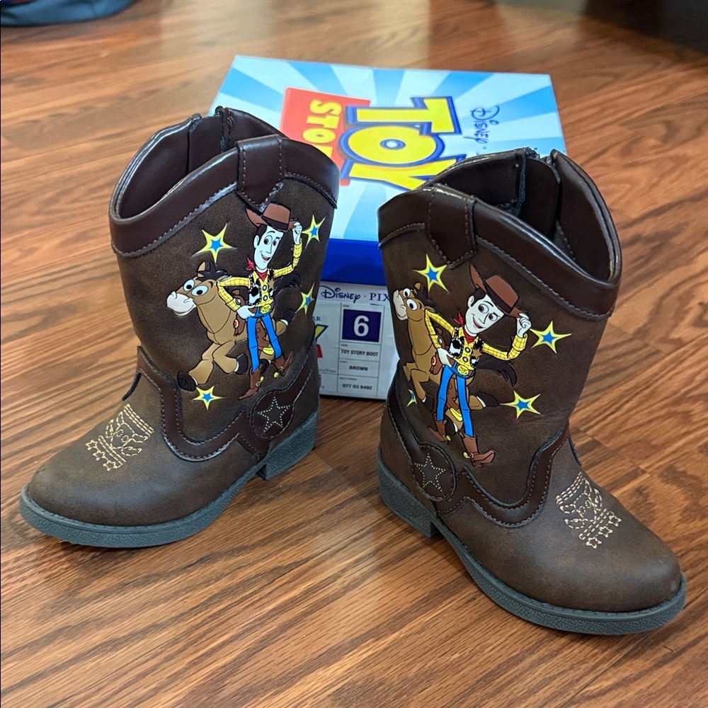 Disney Brown Kids Boots with Woody Design